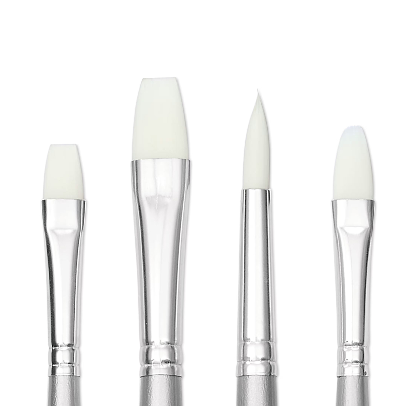 Syntetpensler Akryl Long Handle 4-pakning