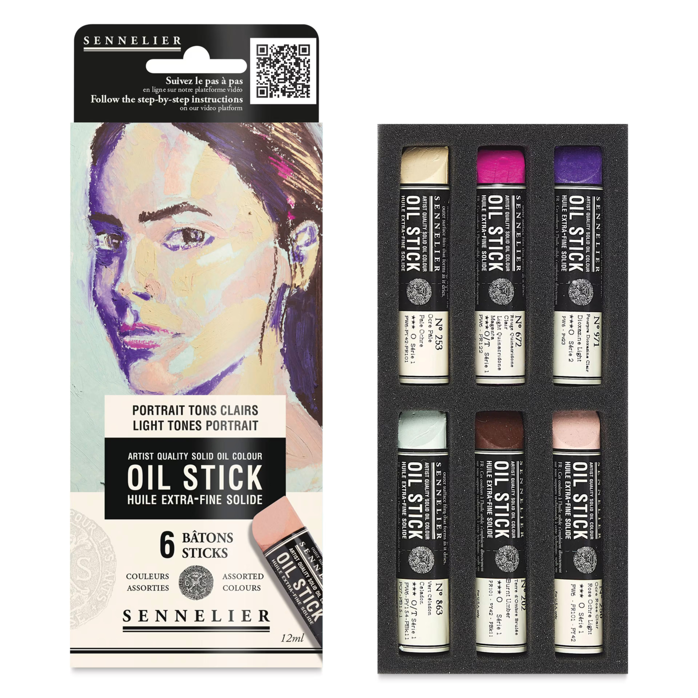 Oil Stick Mini 6-sett Light tones Portrait
