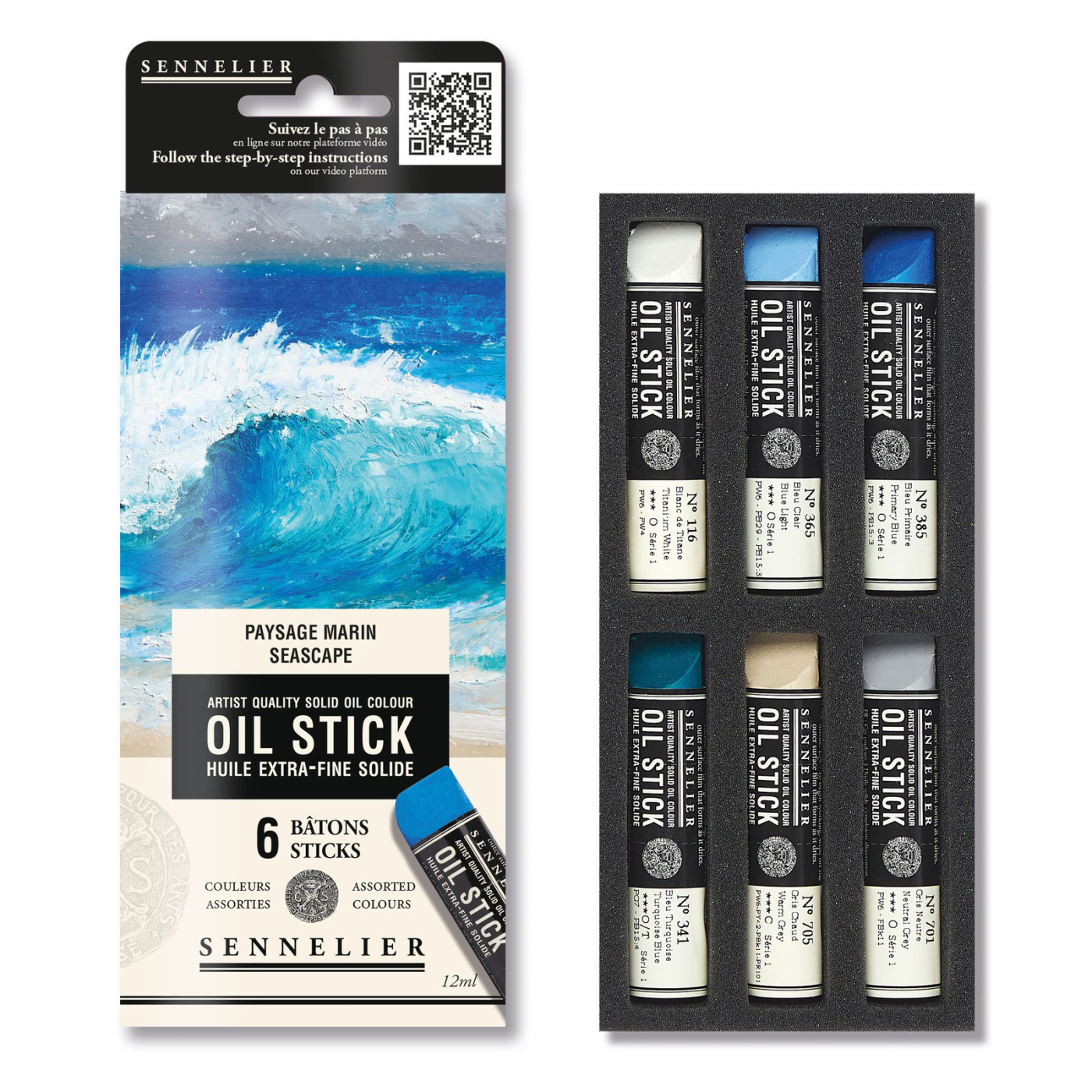 Oil Stick Mini 6-sett Seascape