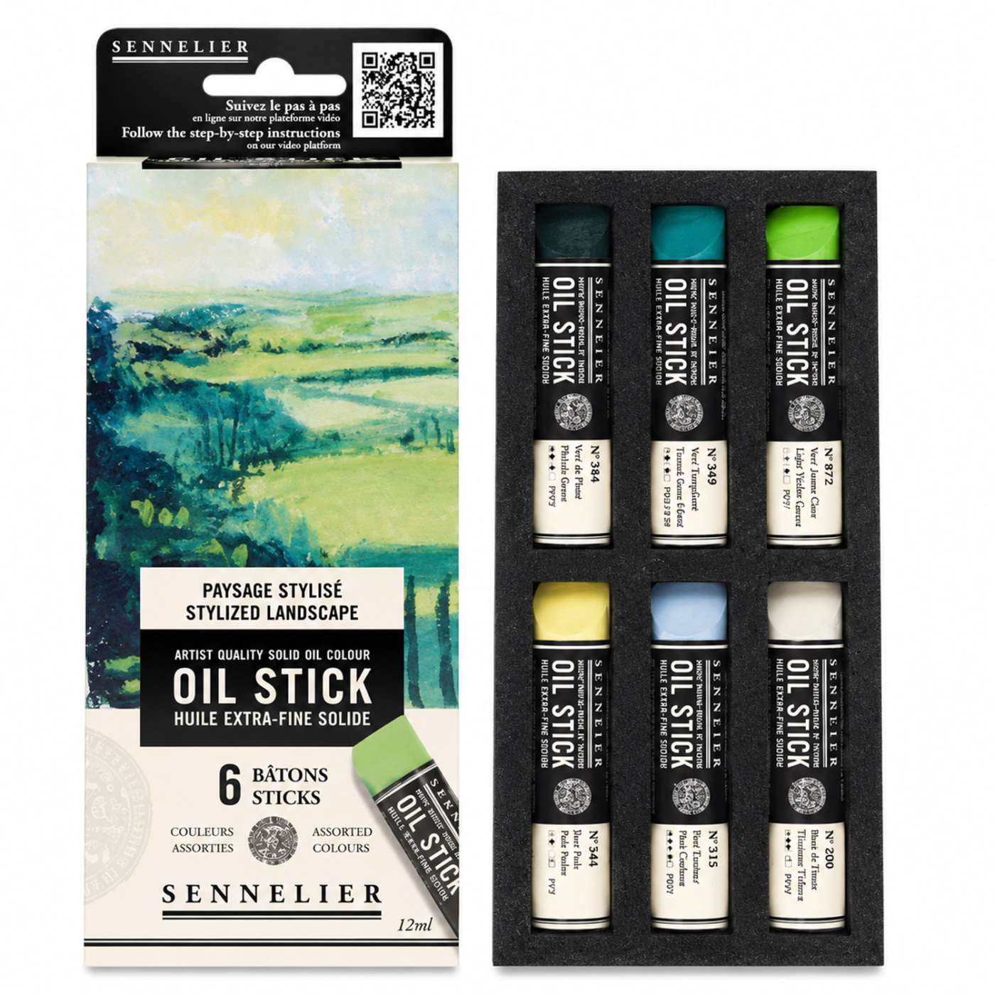 Oil Stick Mini 6-sett Stylish landscape