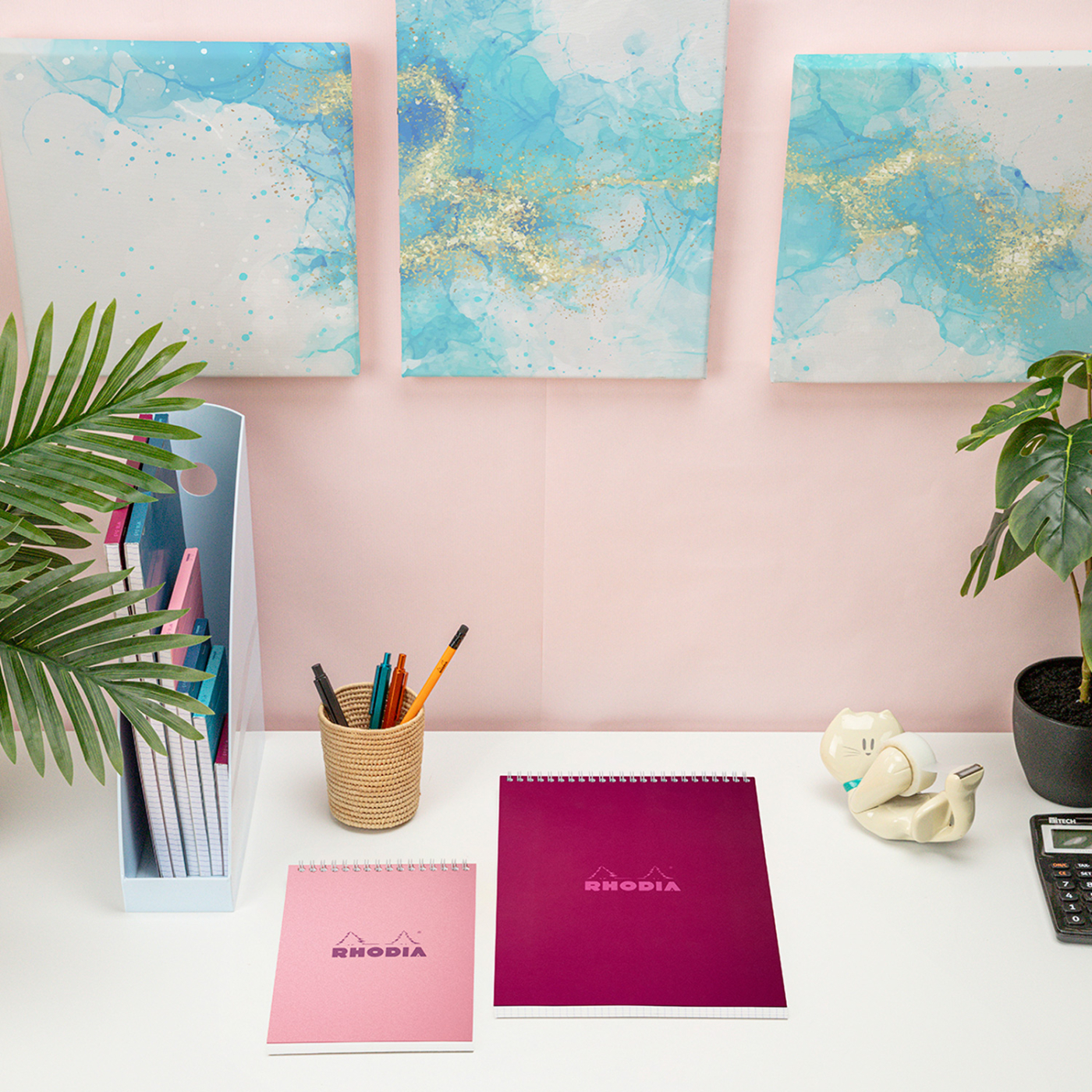Classic Notepad Pink A4 Linjert