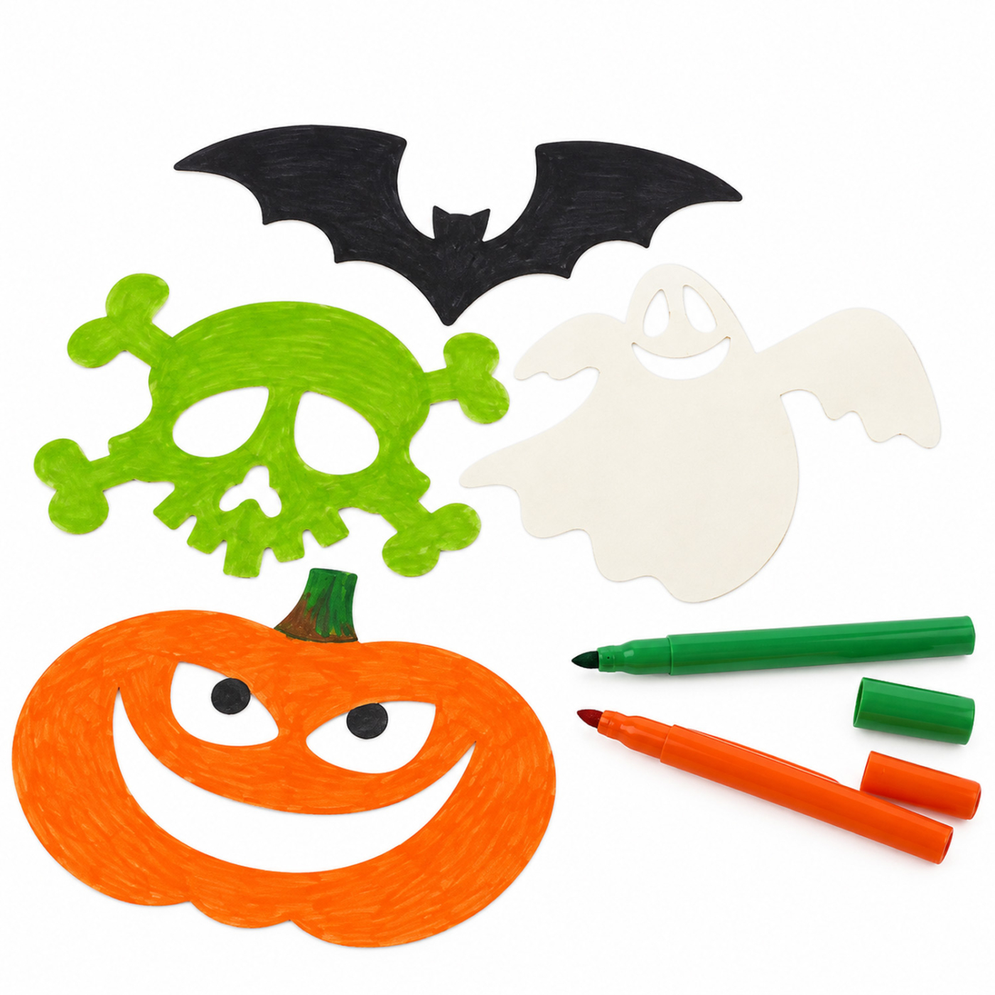Papirfigurer Halloween 16-sett