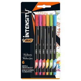 Intensity Fineliner 6-set Rainbow Colors i gruppen Penner / Skrive / Fineliners hos Pen Store (100237)