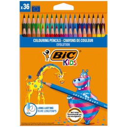 Kids Evolution Fargeblyanter 36-set i gruppen Kids / Barnepenner / Fargeblyanter for barn hos Pen Store (100243)