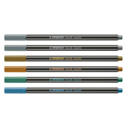 Pen 68 Metallic 6-sett i gruppen Penner / Kunstnerpenner / Tusjpenner hos Pen Store (100315)