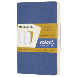 Volant Pocket Notebook Blue/Yellow i gruppen  Papir & Blokk / Skrive og ta notater / Notatbøker hos Pen Store (100343_r)