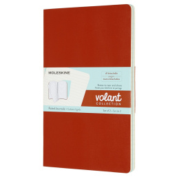 Volant Notebook Large Orange/Blue Ruled i gruppen  Papir & Blokk / Skrive og ta notater / Notatbøker hos Pen Store (100347)