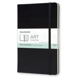 Music Notebook ART collection Large Black i gruppen  Papir & Blokk / Skrive og ta notater / Notatbøker hos Pen Store (100376)