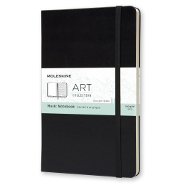 Art Music Notebook Large Black i gruppen  Papir & Blokk / Skrive og ta notater / Notatbøker hos Pen Store (100376)
