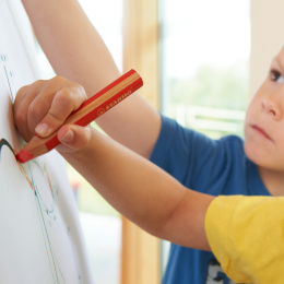 Woody 3-in-1 Fargeblyanter 6-sett + blyantspisser i gruppen Kids / Barnepenner / Fargeblyanter for barn hos Pen Store (100443)