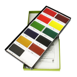 Gansai Tambi Aquarelle 12-set i gruppen Kunstnermateriell / Kunstnerfarge / Akvarellmaling / Akvarellmaling i kopp hos Pen Store (100977)