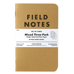 Memo Book Mixed 3-pakke i gruppen  Papir & Blokk / Skrive og ta notater / Notatbøker hos Pen Store (101426)