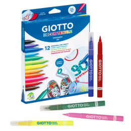 Tekstilpenner Decor Textile 12-set i gruppen Hobby & Kreativitet / Farger / Tekstilmaling og Tekstiltusjer hos Pen Store (101594)