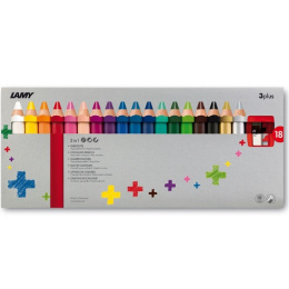 3plus 18-set i gruppen Kids / Barnepenner / Fargeblyanter for barn hos Pen Store (101783)