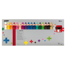 3plus 18-set i gruppen Kids / Barnepenner / Fargeblyanter for barn hos Pen Store (101783)