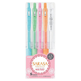 Sarasa Clip Milky 5-pakke i gruppen Hobby & Kreativitet / Teknikker / Bullet Journal hos Pen Store (102199)
