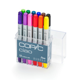 Ciao 12-set Basic colors i gruppen Penner / Kunstnerpenner / Illustrasjonmarkers hos Pen Store (103253)