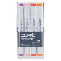 Classic 12-set Basic colors i gruppen Penner / Kunstnerpenner / Illustrasjonmarkers hos Pen Store (103255)