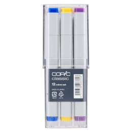 Classic 12-set Basic colors i gruppen Penner / Kunstnerpenner / Illustrasjonmarkers hos Pen Store (103255)