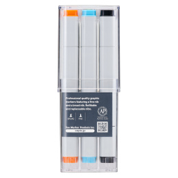 Classic 12-set Basic colors i gruppen Penner / Kunstnerpenner / Illustrasjonmarkers hos Pen Store (103255)