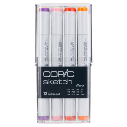 Sketch 12-set Basic i gruppen Penner / Kunstnerpenner / Illustrasjonmarkers hos Pen Store (103270)
