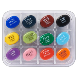 Sketch 12-set Basic i gruppen Penner / Kunstnerpenner / Illustrasjonmarkers hos Pen Store (103270)