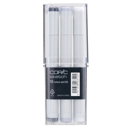 Sketch 12-set CG Cool Grey i gruppen Penner / Kunstnerpenner / Illustrasjonmarkers hos Pen Store (103311)