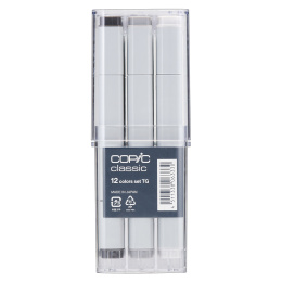 Classic 12-set Toner Gray i gruppen Penner / Kunstnerpenner / Illustrasjonmarkers hos Pen Store (103318) Classic 12-set Toner Gray i gruppen Penner / Kunstnerpenner / Illustrasjonmarkers hos Pen Store (103318)