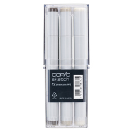 Sketch 12-set Warm Grey i gruppen Penner / Kunstnerpenner / Illustrasjonmarkers hos Pen Store (103503)