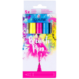 Brush Pen Primary 5-set i gruppen Penner / Kunstnerpenner / Penselpenner hos Pen Store (103708)