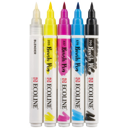 Brush Pen Primary 5-set i gruppen Penner / Kunstnerpenner / Penselpenner hos Pen Store (103708)