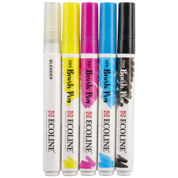 Brush Pen Primary 5-set i gruppen Penner / Kunstnerpenner / Penselpenner hos Pen Store (103708)