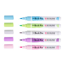 Brush Pen Pastel 5-set i gruppen Penner / Kunstnerpenner / Penselpenner hos Pen Store (103709)