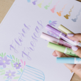 Brush Pen Pastel 5-set i gruppen Penner / Kunstnerpenner / Penselpenner hos Pen Store (103709)