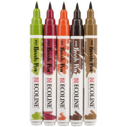 Brush Pen Autumn 5-set i gruppen Penner / Kunstnerpenner / Penselpenner hos Pen Store (103711)