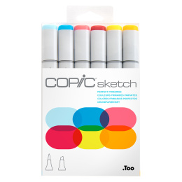 Sketch 6-pakke Perfect Primaries i gruppen Penner / Kunstnerpenner / Illustrasjonmarkers hos Pen Store (103859)