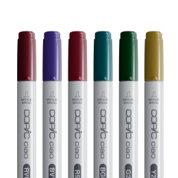 Ciao 6-pakke Jewel Tones i gruppen Penner / Kunstnerpenner / Illustrasjonmarkers hos Pen Store (103870)