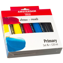 Akrylmaling Primary Set i gruppen Kunstnermateriell / Kunstnerfarge / Akrylmaling hos Pen Store (104068)