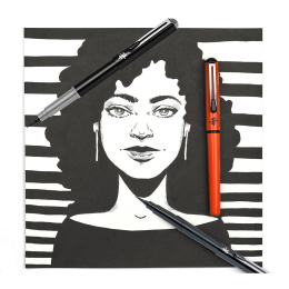 Pocket Brush Pen Set Black i gruppen Penner / Penntilbehør / Patroner og refiller hos Pen Store (104522)