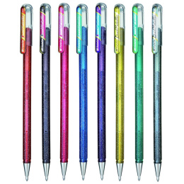 Dual Metallic Hybrid Gelpenn Black + Metallic Red i gruppen Penner / Skrive / Gelpenner hos Pen Store (104615)