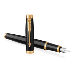 IM Black/Gold Fyllepenn Medium i gruppen Penner / Fine Writing / Fyllepenner hos Pen Store (104670)