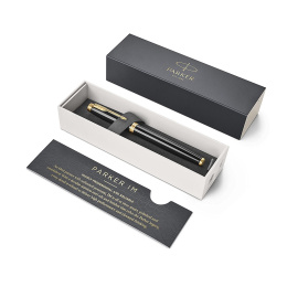 IM Black/Gold Rollerball i gruppen Penner / Fine Writing / Rollerballpenner hos Pen Store (104671)