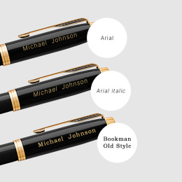 IM Black/Gold Rollerball i gruppen Penner / Fine Writing / Rollerballpenner hos Pen Store (104671)