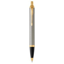 IM Brushed/Gold Kulepenn i gruppen Penner / Fine Writing / Kulepenner hos Pen Store (104675)