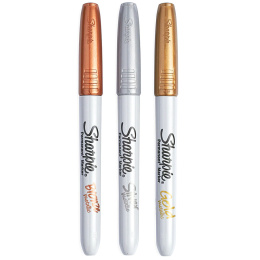 Metallic 3-pakke i gruppen Penner / Kunstnerpenner / Tusjpenner hos Pen Store (104770)