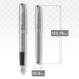 Sonnet Steel/Chrome Fyllepenn Fine i gruppen Penner / Fine Writing / Fyllepenner hos Pen Store (104817)