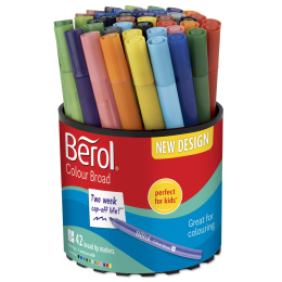 Colour Broad Tip 42-pakke i gruppen Kids / Barnepenner / Tusjer for barn hos Pen Store (104846)