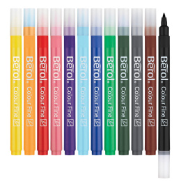 Colour Fine Tip 12-pakke i gruppen Kids / Barnepenner / Tusjer for barn hos Pen Store (104848)