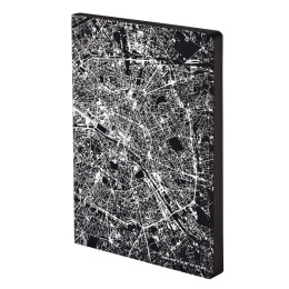 Notebook Graphic Traveller - Nightflight Paris Silver i gruppen  Papir & Blokk / Skrive og ta notater / Notatbøker hos Pen Store (104889)