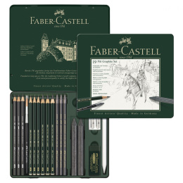 PITT Graphite 19-set i gruppen Kunstnermateriell / Kritt og blyanter / Grafitt og blyant hos Pen Store (105154)